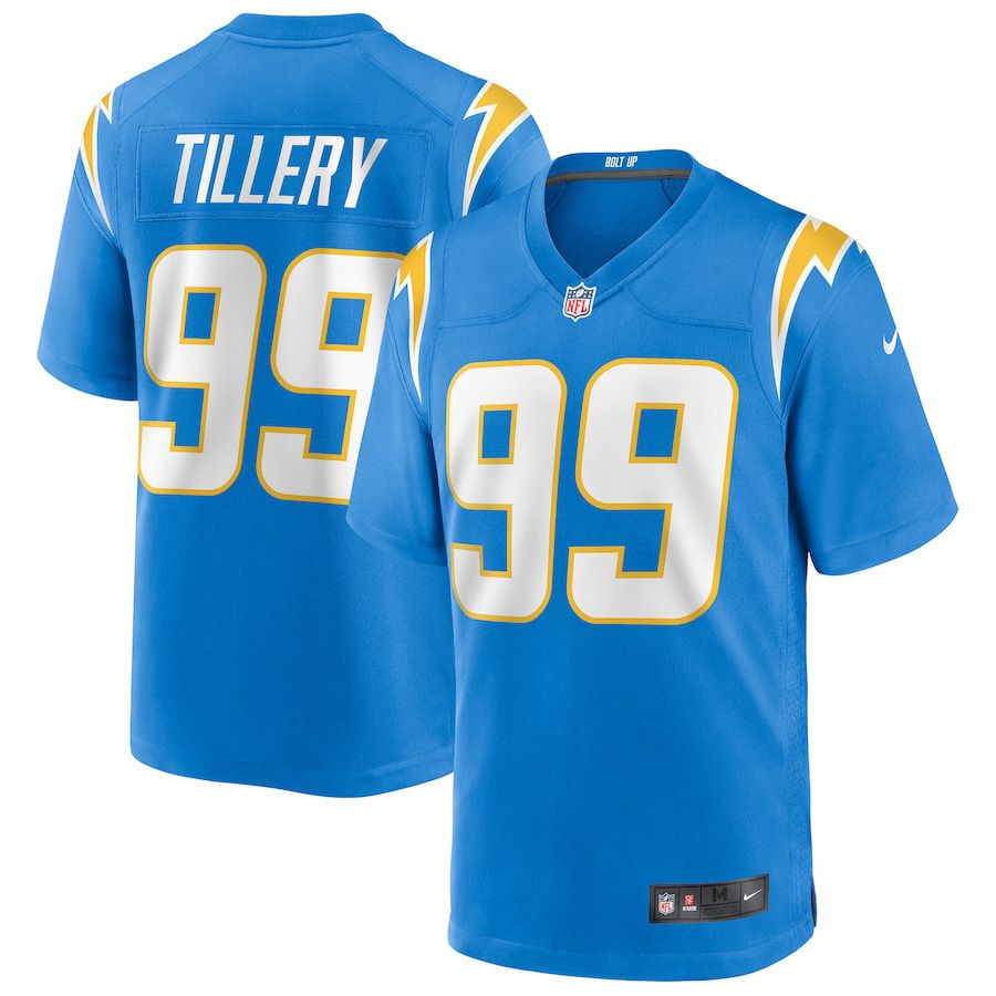 Men Los Angeles Chargers #99 Jerry Tillery Nike Powder Blue Game NFL Jersey->los angeles chargers->NFL Jersey